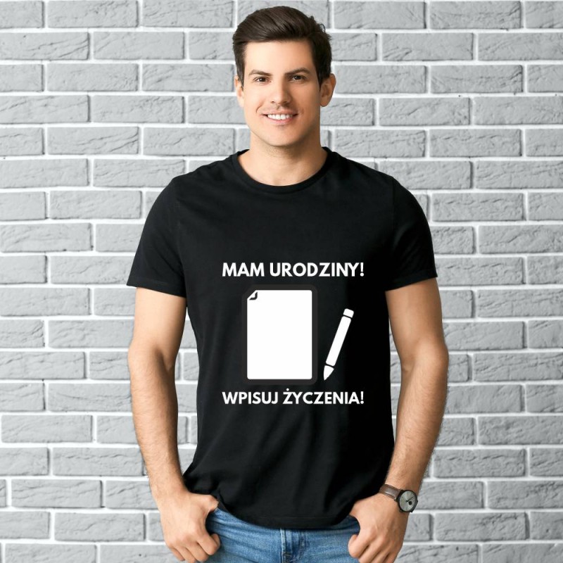 Koszulka Męska T-Shirt Urodzinowa Na Prezent