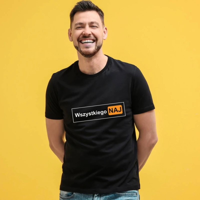 Koszulka Męska T-Shirt Urodzinowa Na Prezent Wszystkiego Naj