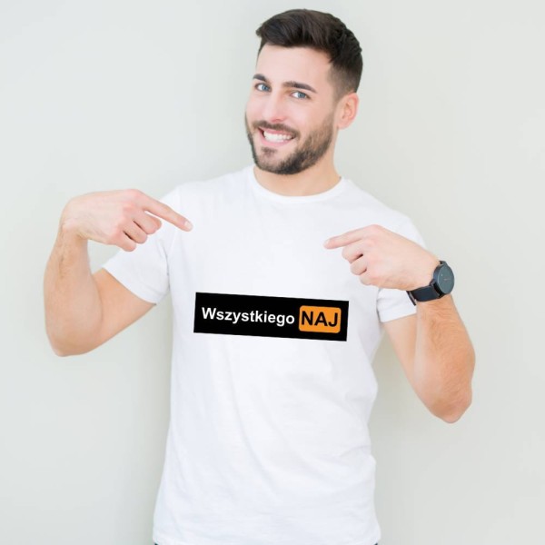Koszulka Męska T-Shirt Urodzinowa Na Prezent Wszystkiego Naj