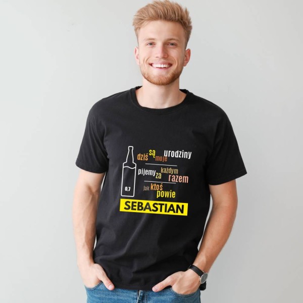 Koszulka Męska T-Shirt Urodzinowa Na Prezent