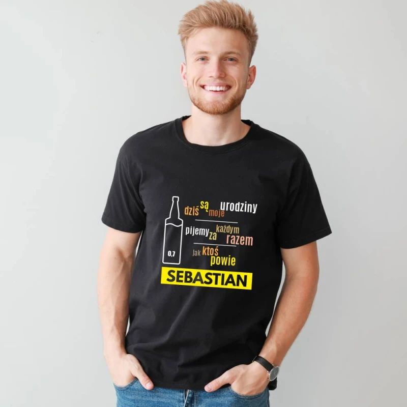 Koszulka Męska T-Shirt Urodzinowa Na Prezent