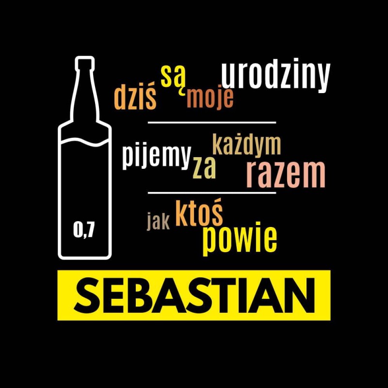 Koszulka Męska T-Shirt Urodzinowa Na Prezent