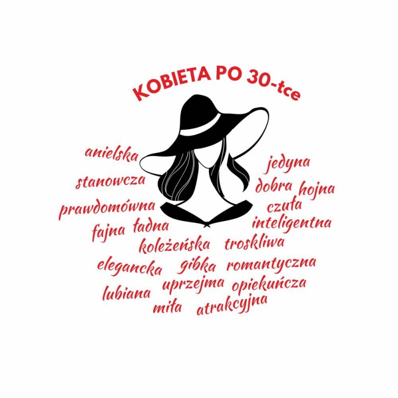 Koszulka Damska T-Shirt Urodzinowa Na Prezent Kobieta Po 30-tce