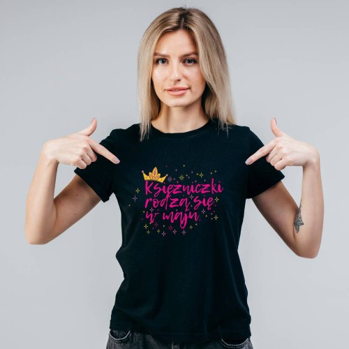 Koszulka Damska Na Urodziny Księżniczki Rodzą Się W Maju