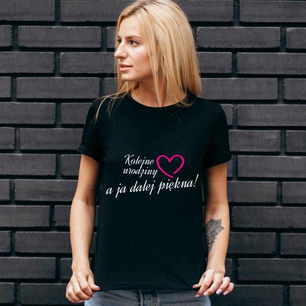Koszulka Damska T-Shirt Urodzinowa Na Prezent