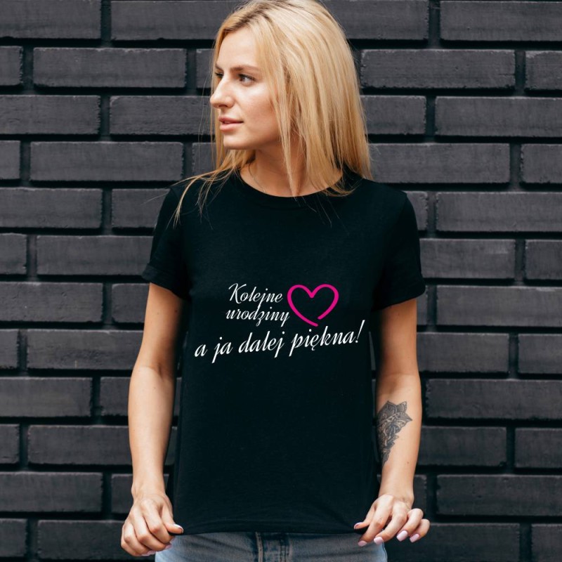 Koszulka Damska T-Shirt Urodzinowa Na Prezent