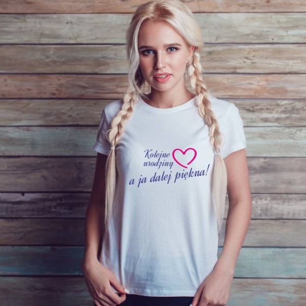 Koszulka Damska T-Shirt Urodzinowa Na Prezent