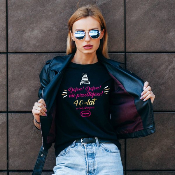 Koszulka Damska T-Shirt Urodzinowa Na Prezent