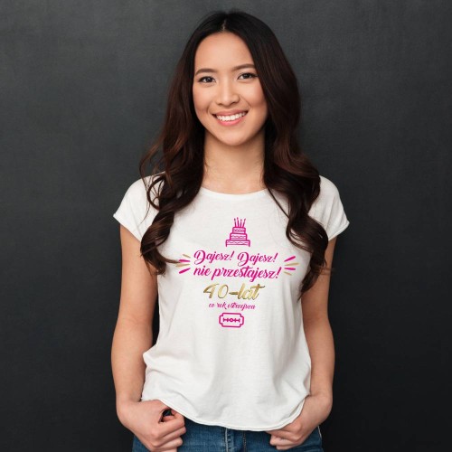 Koszulka Damska Prezent Na 40 Urodziny