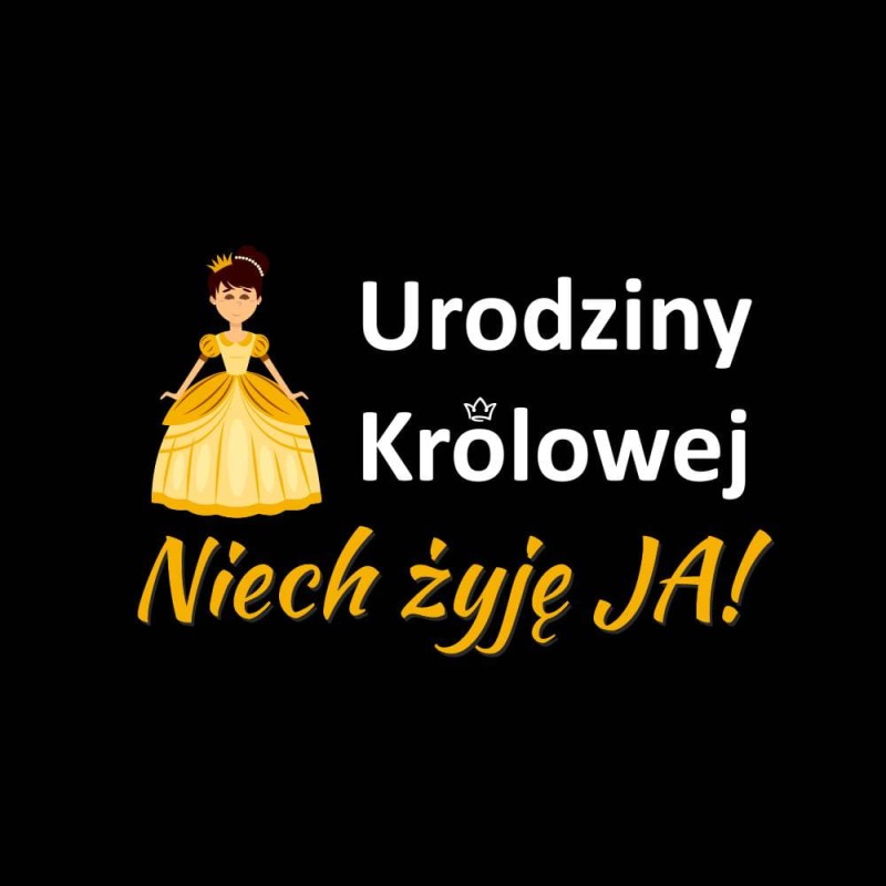 Koszulka Damska T-Shirt Urodzinowa Na Prezent Urodziny Królowej