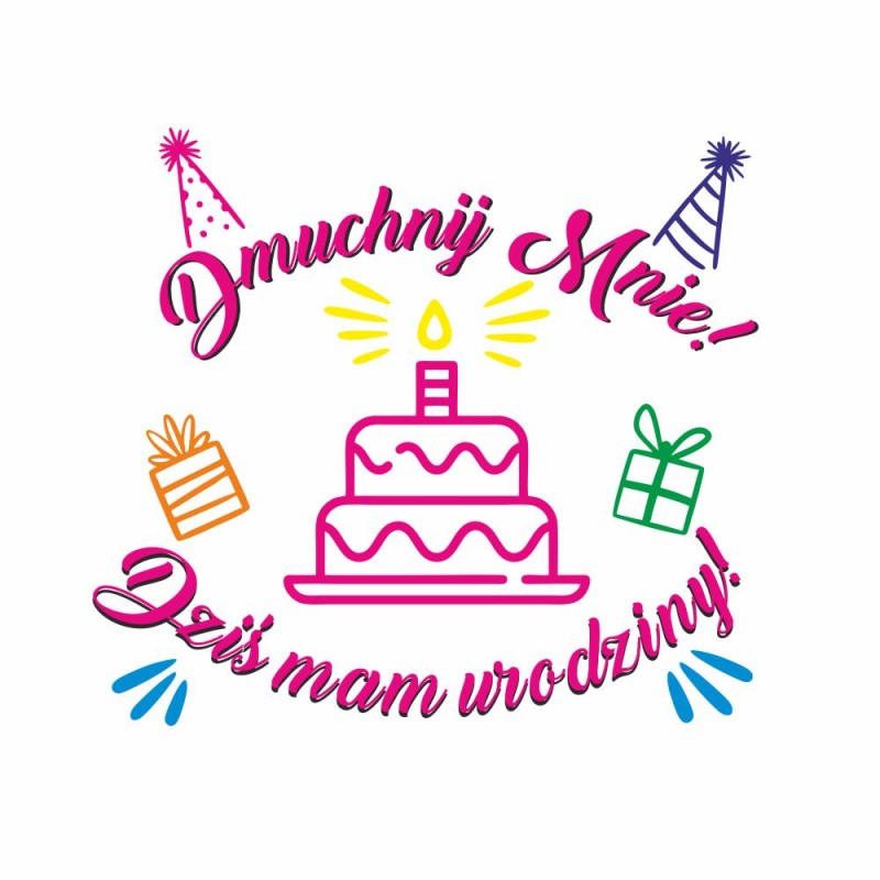 Koszulka Damska T-Shirt Urodzinowa Na Prezent