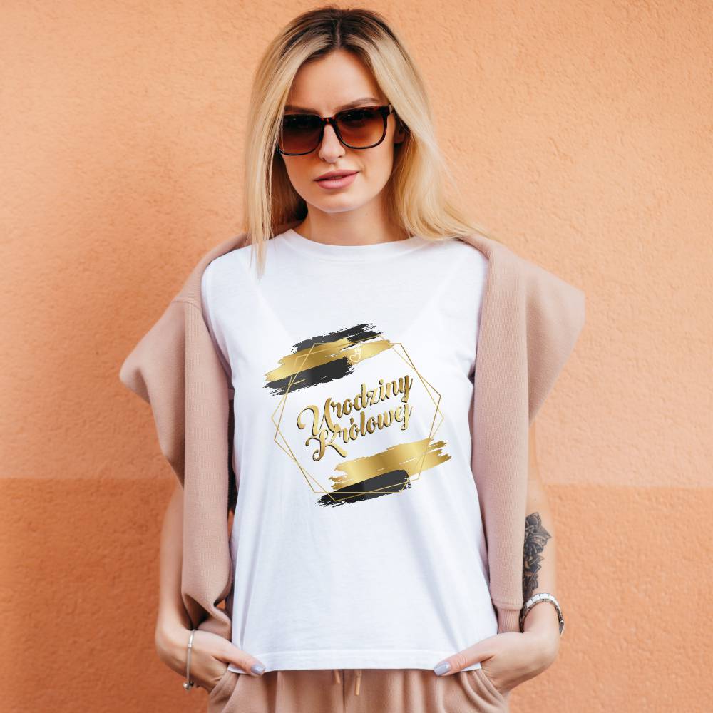 Koszulka Damska T-Shirt Urodzinowa Na Prezent