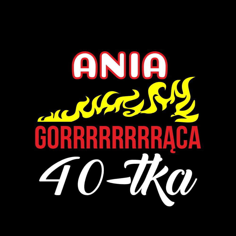 Koszulka Damska T-Shirt Urodzinowa Na Prezent  Gorąca 40-tka