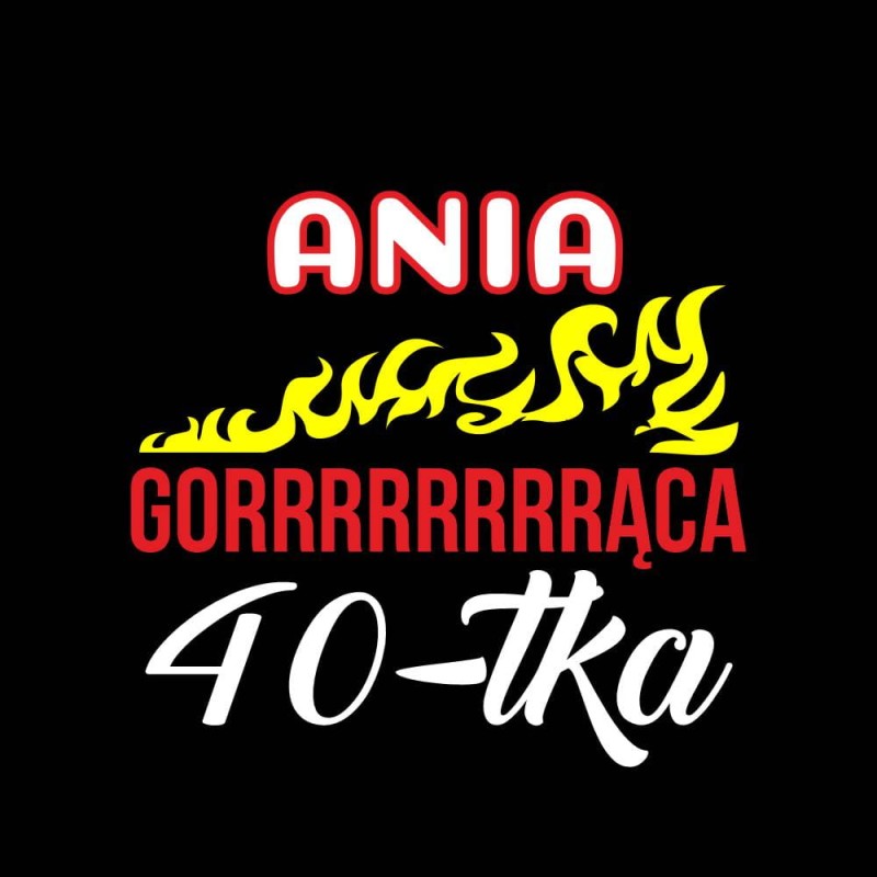 Koszulka Damska T-Shirt Urodzinowa Na Prezent  Gorąca 40-tka