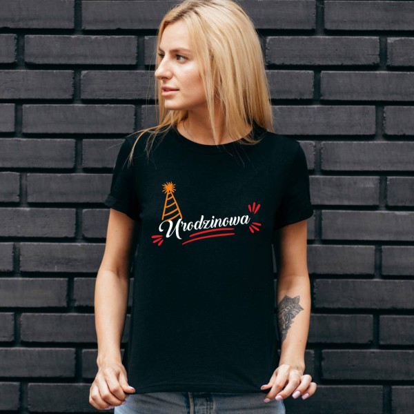 Koszulka Damska T-Shirt Urodzinowa Na Prezent