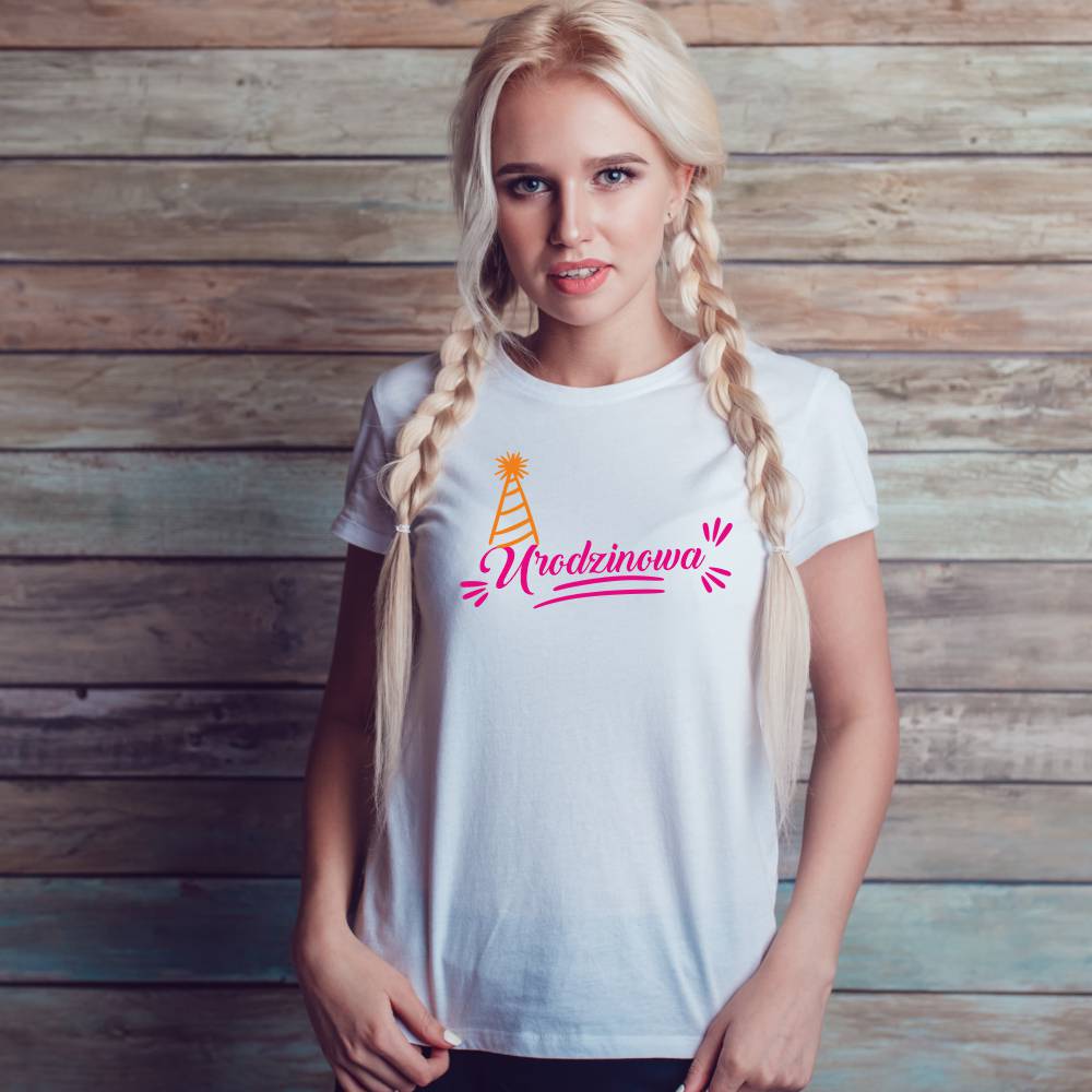 Koszulka Damska T-Shirt Urodzinowa Na Prezent