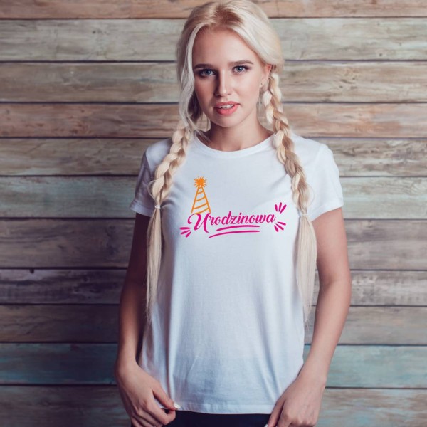 Koszulka Damska T-Shirt Urodzinowa Na Prezent
