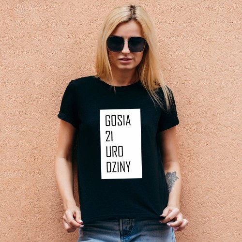 Koszulka Damska Prezent Na 21  Urodziny