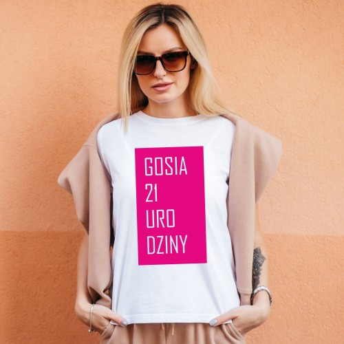 Koszulka Damska Prezent Na  21 Urodziny