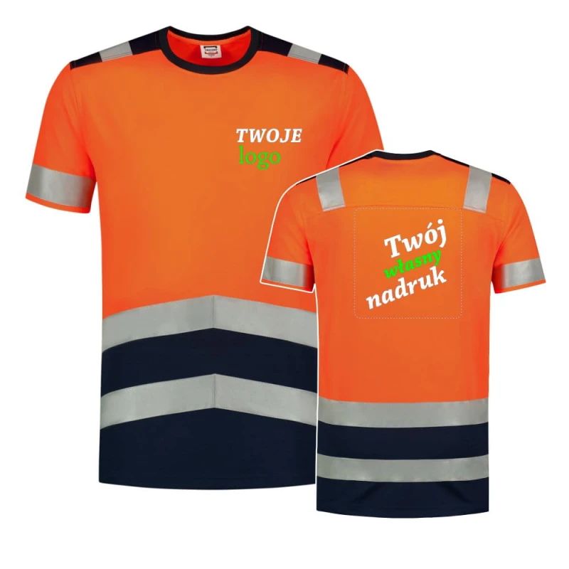 Koszulka Unisex T-shirt Odblaskowa Z Własnym Nadrukiem