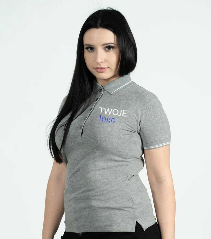 Koszulka Damska Polo Perfection Plain Z Własnym Nadrukiem