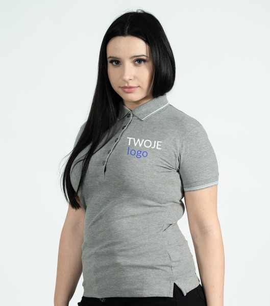 Koszulka Damska Polo Perfection Plain Z Własnym Nadrukiem