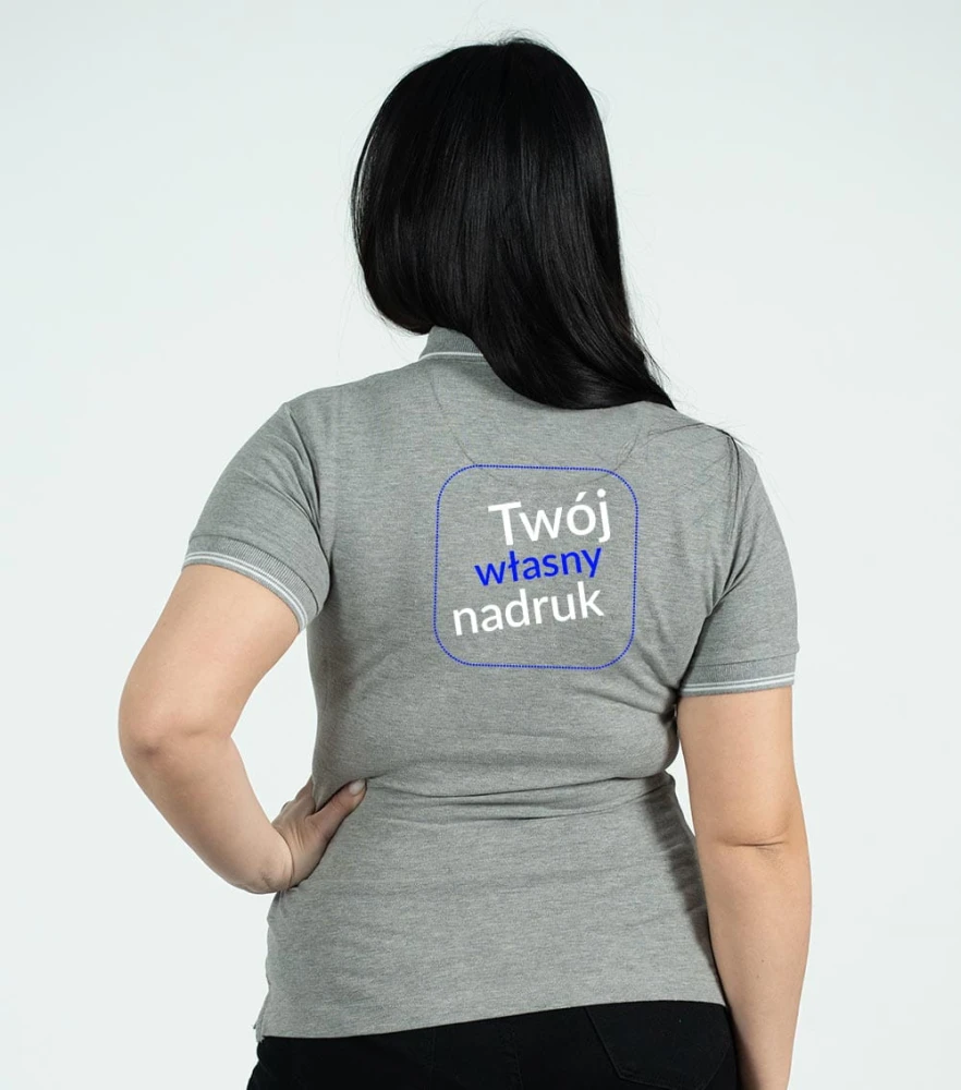 Koszulka Damska Polo Perfection Plain Z Własnym Nadrukiem