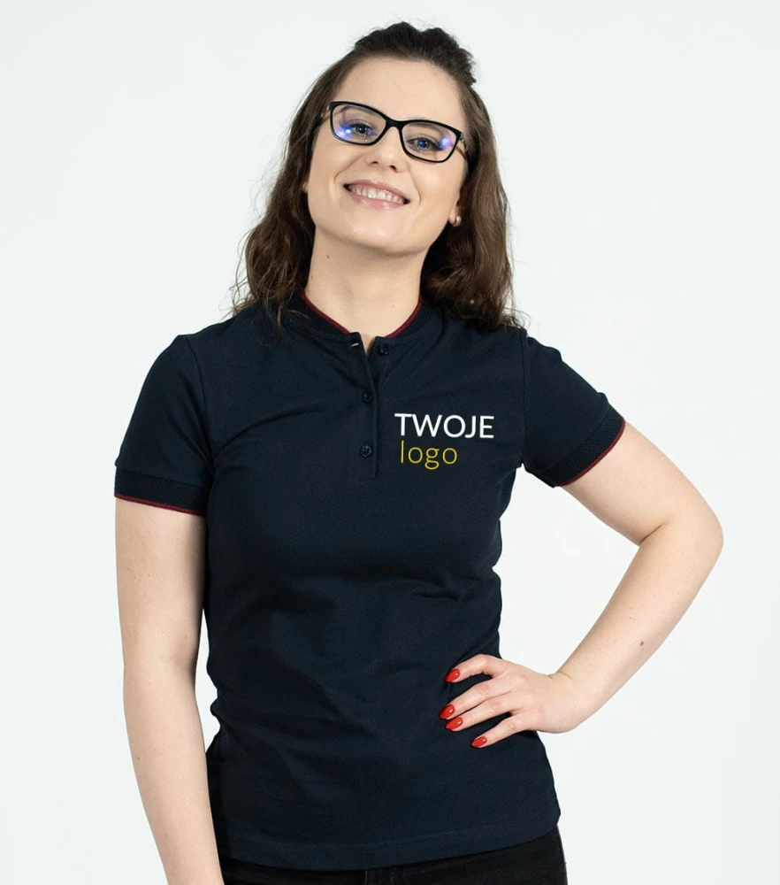 Koszulka Damska Polo Diamond Z Własnym Nadrukiem