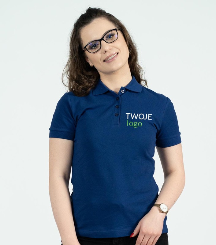 Koszulka Damska Polo Resist Heavy Z Własnym Nadrukiem