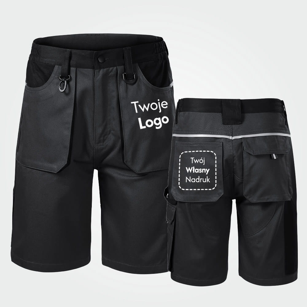 Shorty Męskie Robocze Woody z Własnym Nadrukiem