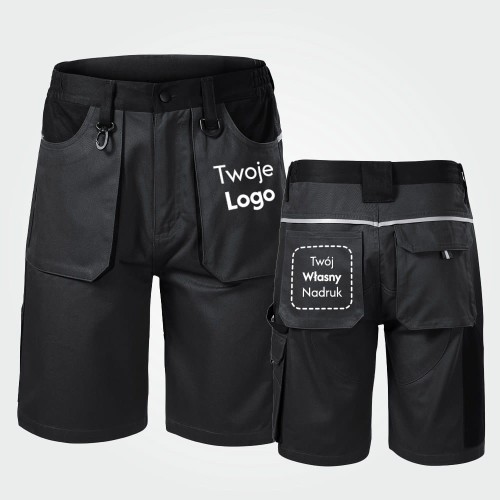 Shorty Męskie Robocze z Własnym Nadrukiem – Woody