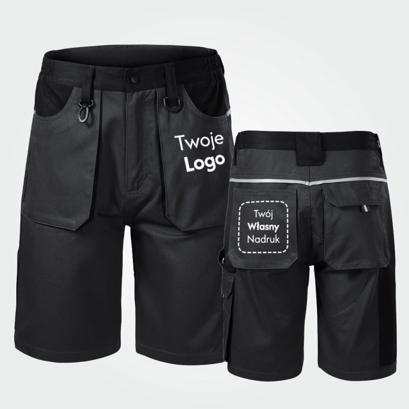 Shorty Męskie Robocze Woody z Własnym Nadrukiem