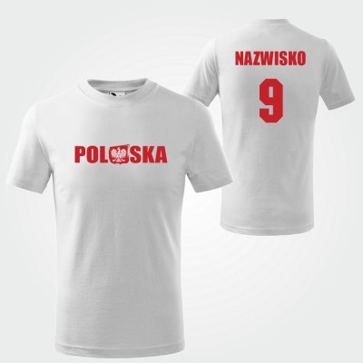 Koszulka Dziecięca Polska Kibica