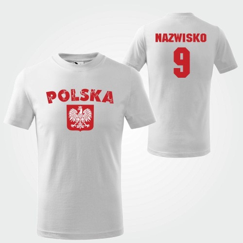 Koszulka Dziecięca Polska Kibica