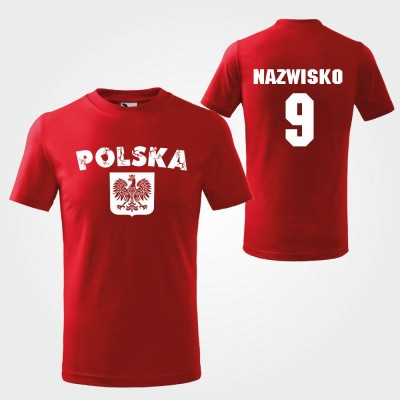 Koszulka Dziecięca Polska Kibica