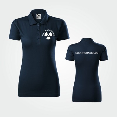 Koszulka Polo Damska Elektroradiolog 180g - Single J.