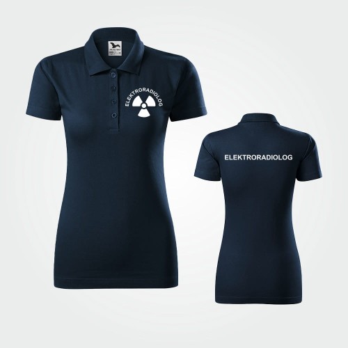 Koszulka Polo Damska Elektroradiolog 180g - Single J.
