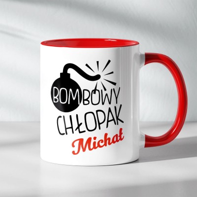 Kubek z Imieniem Bombowy Chłopak