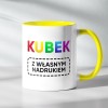 Kubek Żółty Z Własnym Nadrukiem