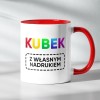 Kubek Czerwony Z Własnym Nadrukiem