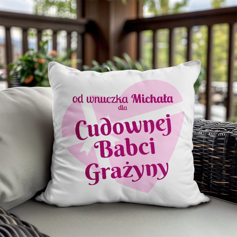 Poduszka Dla Babci z Imieniem