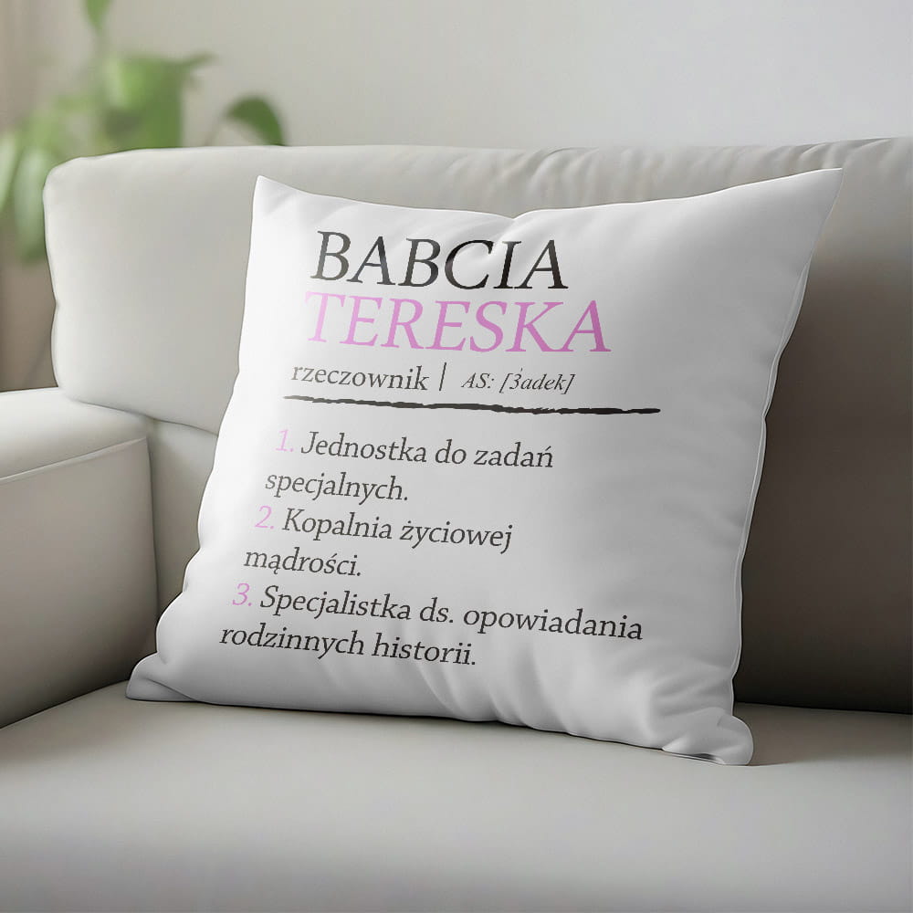 Poduszka Dla Babci Z Imieniem