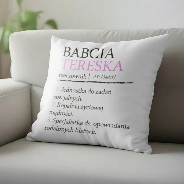 Poduszka Dla Babci Z Imieniem