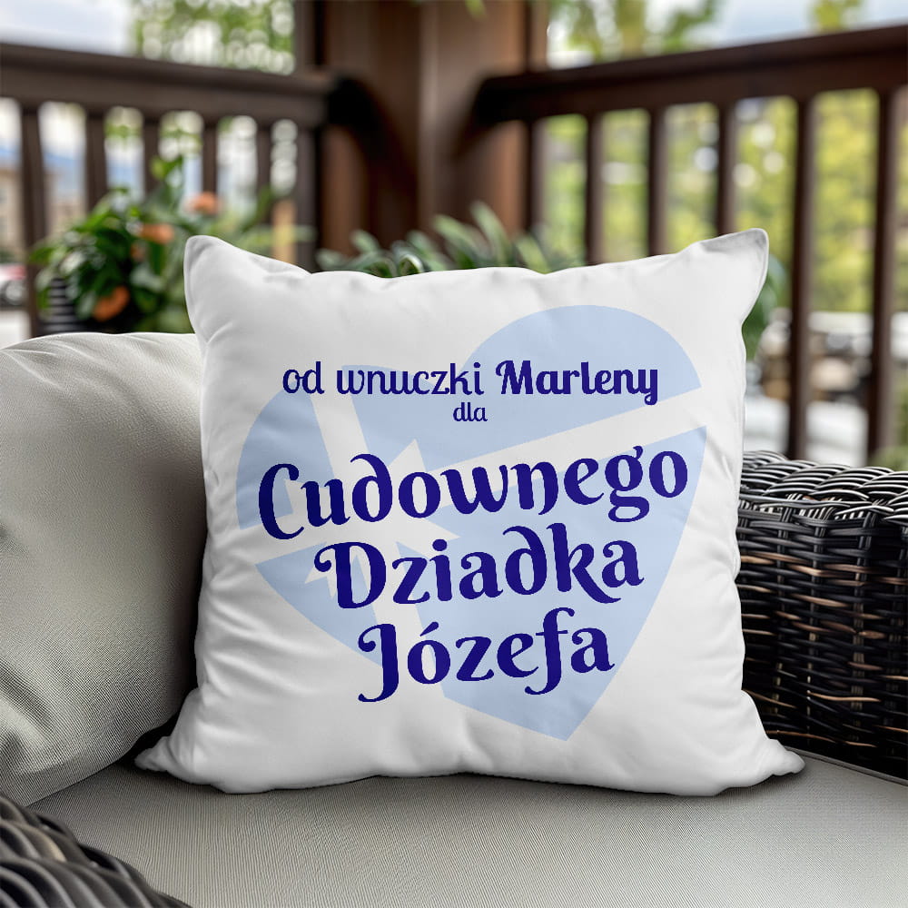Poduszka Na Dzień Dziadka z Imionami