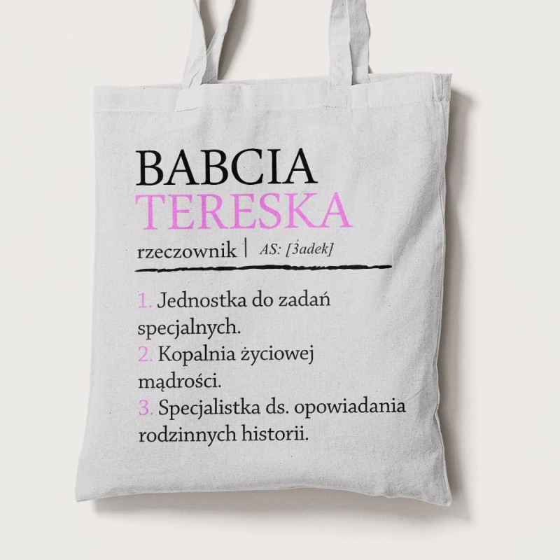 Torba Na Dzień Babci Z Imieniem
