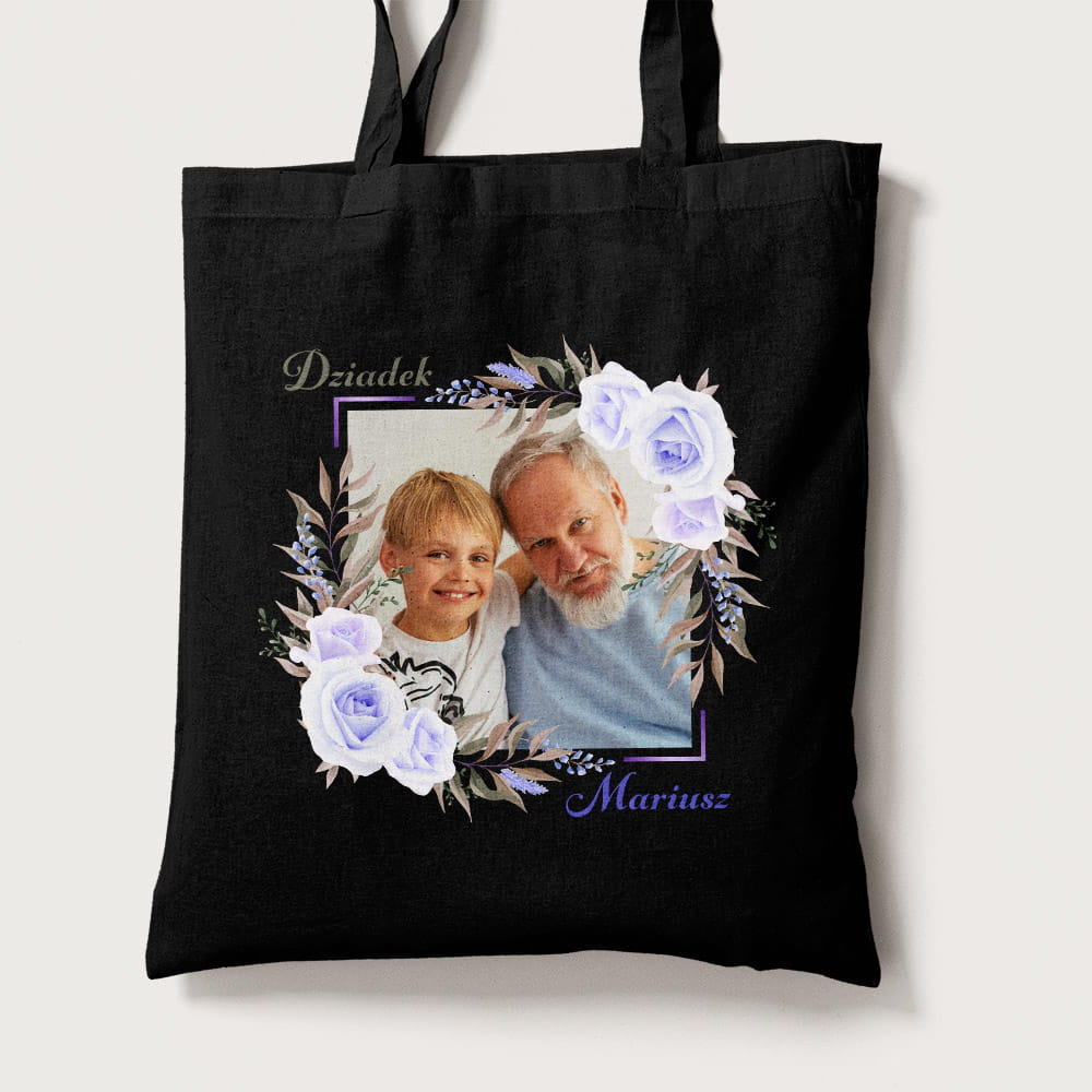 Torba Na Dzień Dziadka Ze Zdjęciem i Imieniem