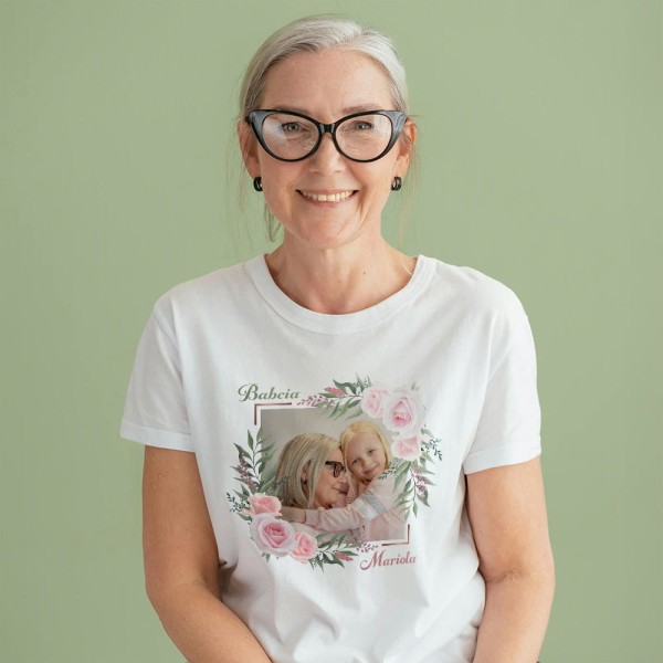 Koszulka Na Dzień Babci Ze Zdjęciem i Imieniem