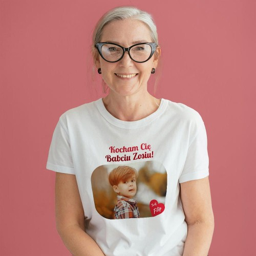Koszulka Na Dzień Babci Ze Zdjęciem I Imionami