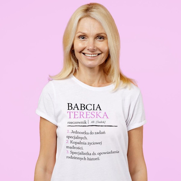 Koszulka Na Dzień Babci Z Imieniem
