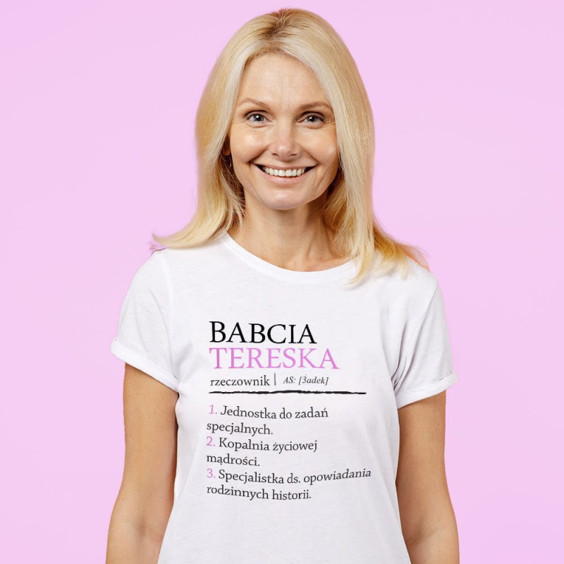 Koszulka Na Dzień Babci Z Imieniem